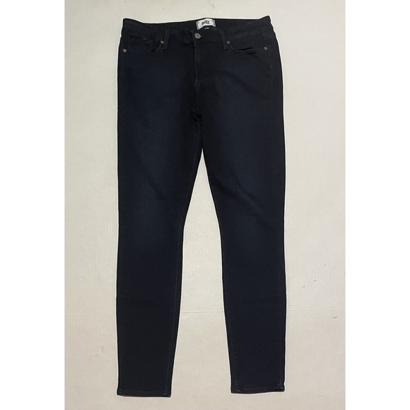 PAIGE Denim - PAIGE VERDUGO ULTRA SKINNY TONAL MONA BLUE STRETCH JEANS WOMENS SIZE 27 MID-RISE